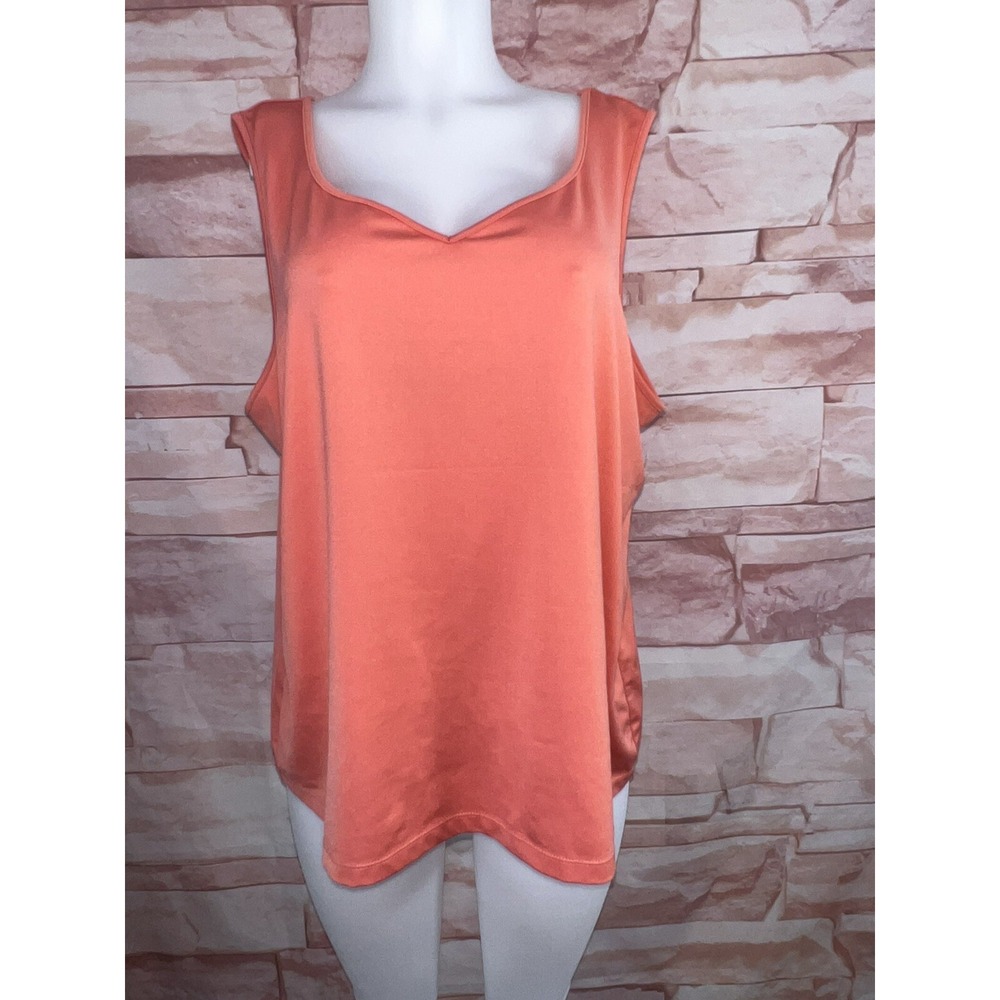Judith Hart  Size 2X Tank‎ Top Orange Stretch Shell